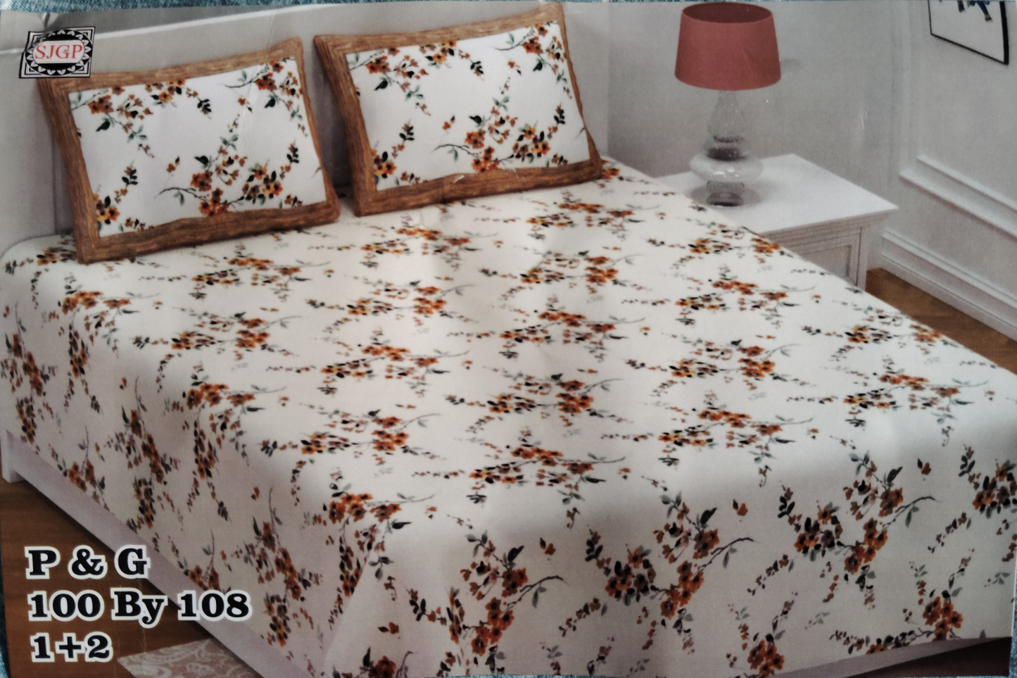 FLORAL PRINT ROSEMARY OFF WHITE COTTON BEDSHEET