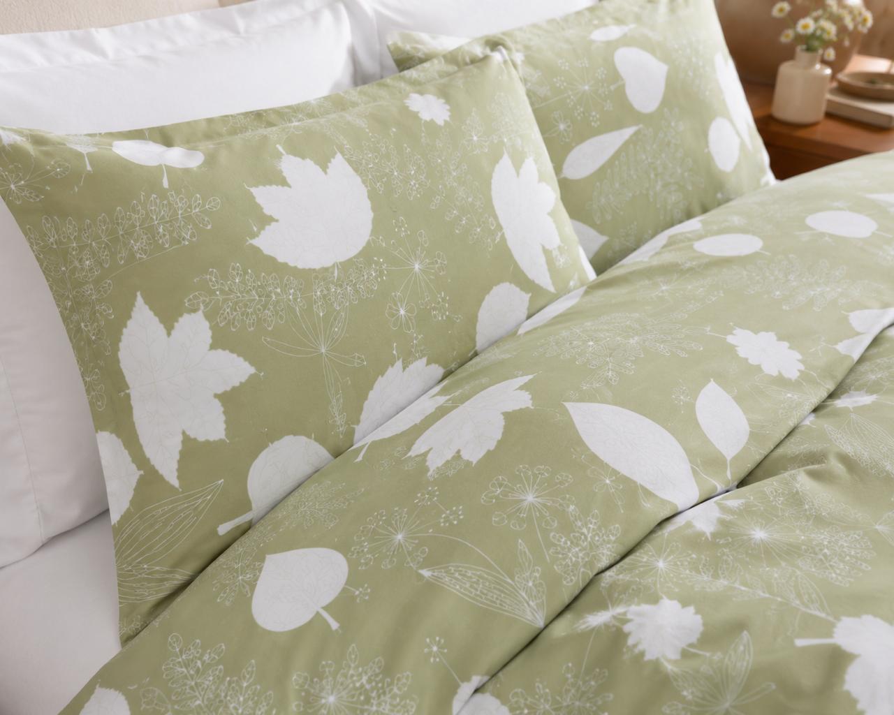 PURE COTTON VANTARA PASTEL GREEN DESIGN Bedsheet