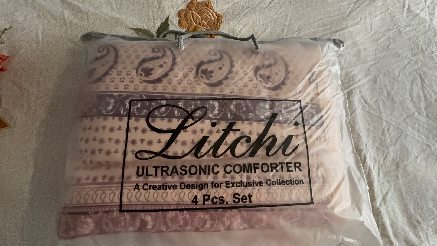 LITCHI ULTRASONIC PEACH COMFORTER SET