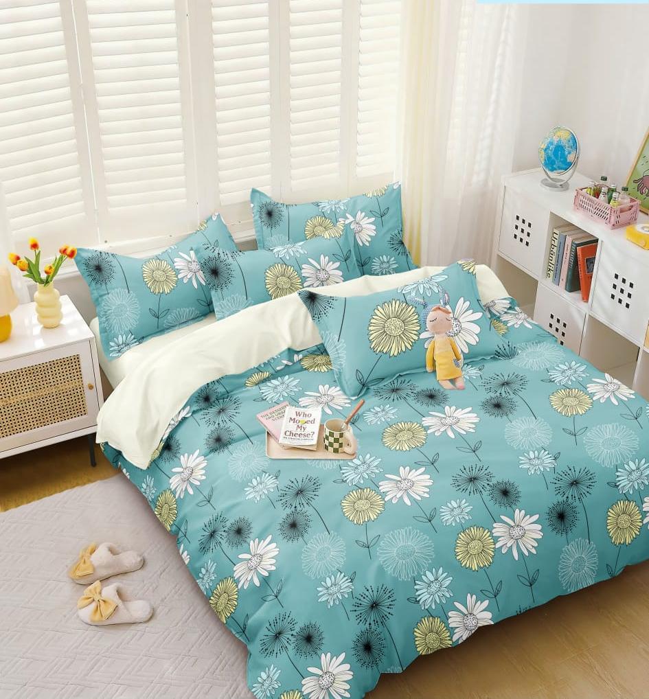 BELLEZA  LIGHT BLUE FLORAL BEDSHEET